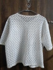Elegant White Lace Cardigan