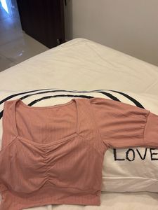 Pink Crop Top