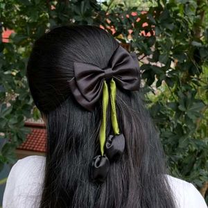 Red Cherry Hair Bow