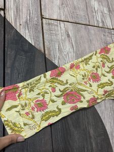Yellow Floral Kurti