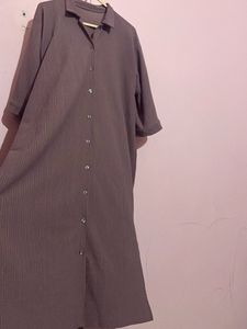 Oversized Shirt Dress