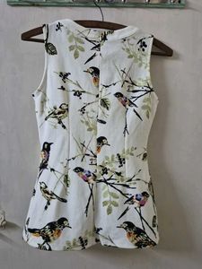 Printed Sleeveless Top