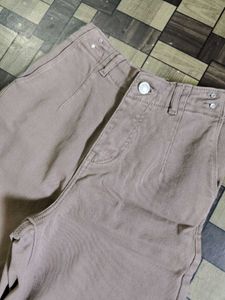 Wide Leg Tan Pants
