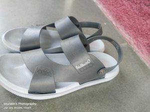 Walkaroo Grey Casual Sandals