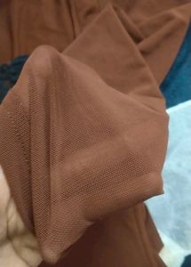 Brown Long Sleeve Mini Dress
