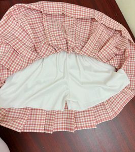 Plaid Pleated Skirt