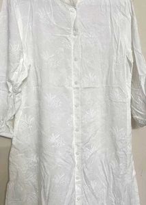 White Embroidered Kurta🤍