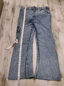 Sc8745 Sabrin Cargo Bootcut Jeans Waist 32