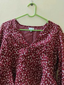 Maroon Crop Top For Sale