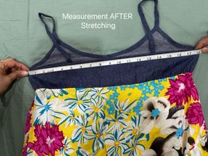 Floral Sundress with Denim Top