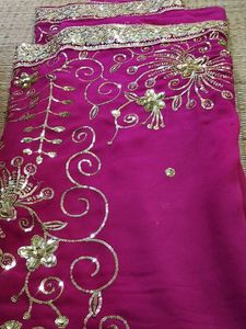 Elegant Pink Saree