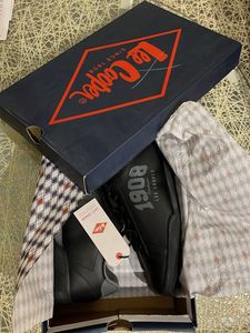 AUTHENTIC LEE COOPER 1908 LACE UP BLACK SNEAKERS