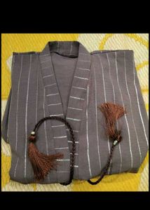 Striped Kimono Jacket / Abaya