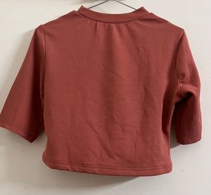 Tokyo Talkies Urban Rust Red Crop Top