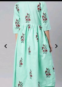 Cotton Anarkali With Plazzo Set For Women