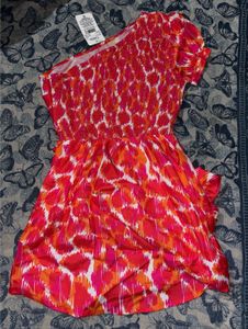 Shein Red Printed Dress - New with Tag