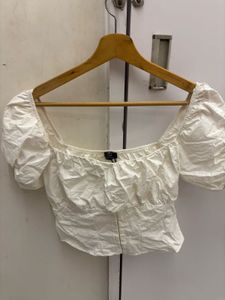 Bershka Puff Sleeve Top
