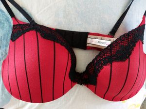 La Senza  Red And Black Bra