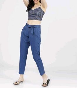 Unused Blue Crop Top
