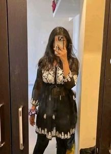 Black Short Kurti For Women