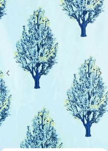 Cortina Turquoise Printed Curtains