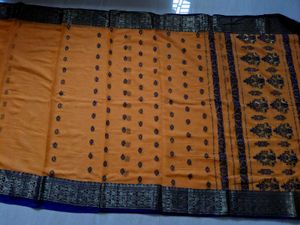 ☆NEW☆Gorgeous Mustard Yellow Cotton Saree 🪔✨