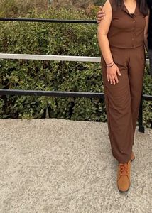 Brown Two-Piece Co-ord Set