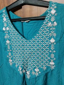Women Embroidered Short Kurti