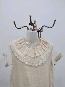 Vintage Inspired Lace Collar Top