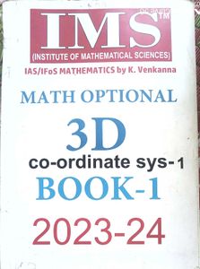 IMS Mathematics Optional Books