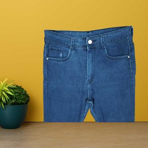 women dark blue skinny jeans size 30 (O-29)