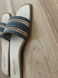 Denim Flats