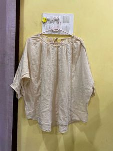 Elegant Cream Top Freesize