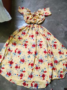 Yello Multi Colored Two Piece Dress
