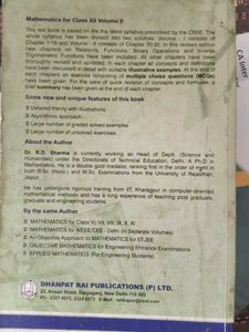 Rd Sharma Class 12 Maths Book