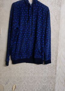 Blue Polka Dot Hoodie