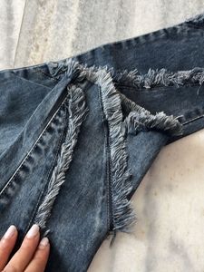 Fringe Hem Jeans