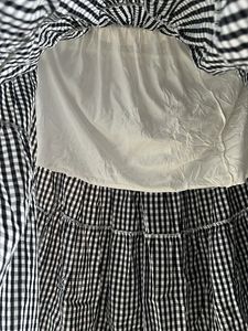 Gingham Long Skirt