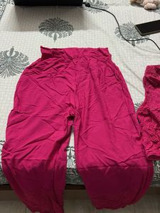 Hot Pink Eyelet Co Ord
