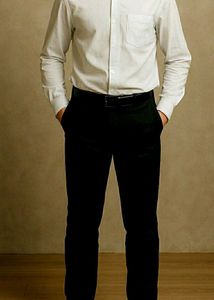 Black Straight Leg Pant