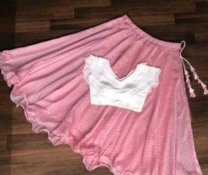 Pink skirt n top