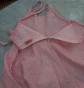 Party Wear Baby Pink Frock