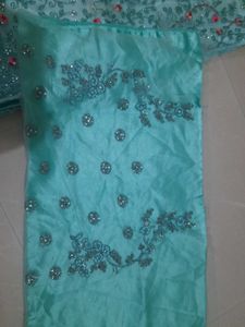Blue Embroidered Lehenga