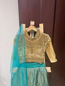 Golden Sky Lehenga Choli Set