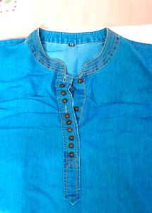 Blue Denim Top/Kurta