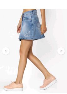 Denim Mini Skirt