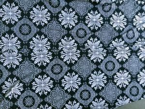 Patterned Black Dress