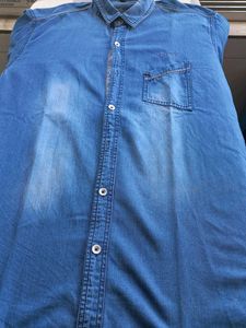 A Full Sleeve  Jeans Shirt  Used In All Occas