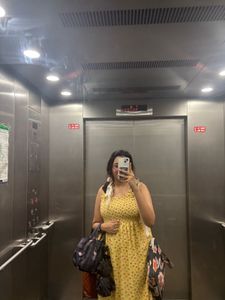 Floral Pastel Yellow Dress