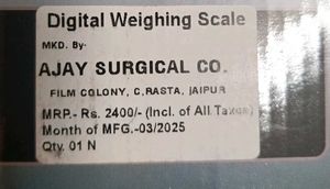 Crystal Care Digital Weighing Scale